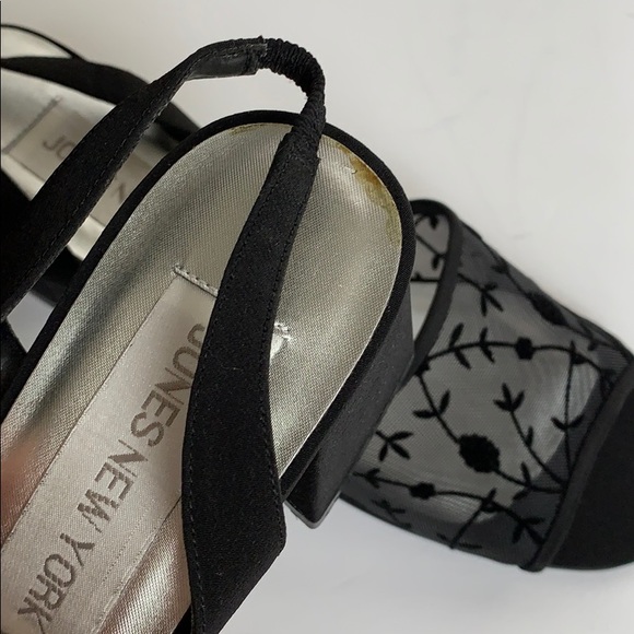 Jones New York Shoes Vintage Jones New York Black Mesh Heels Poshmark